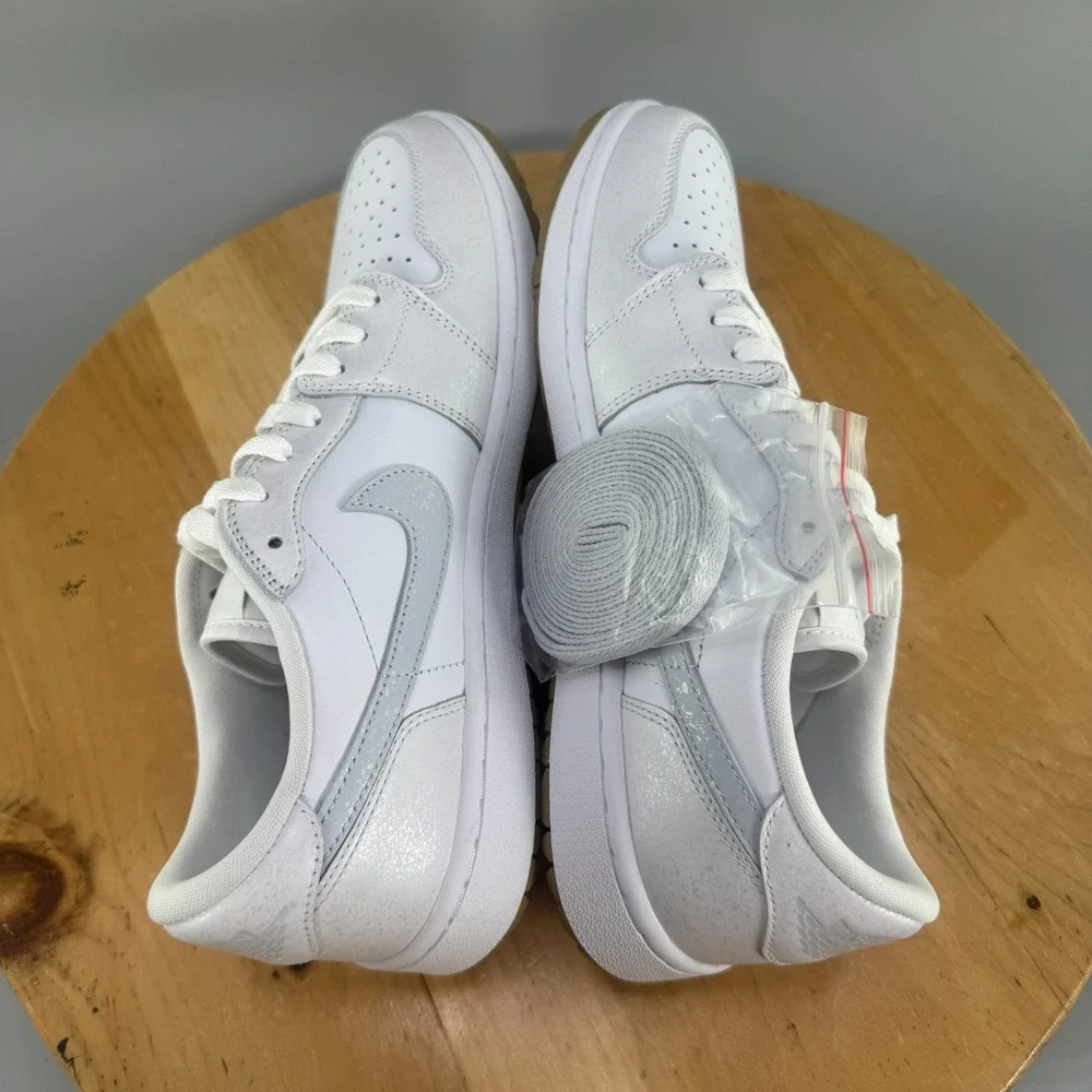 Nike Air Jordan 1 Low G Mens Size 12 Golf Shoes White Gum Platinum Spikeless NEW